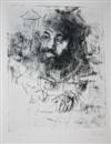 JACK LEVINE Group of 6 etchings with drypoint.